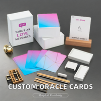 Cartes de poker de tarot et de publicité imprimées personnalisées en gros Jeux d'affirmation de cartes Oracle personnalisés en papier carton