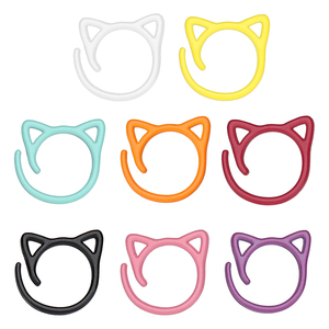 Nouveau chat oreille <span class=keywords><strong>Crochet</strong></span> marque boucle couleur alliage de Zinc ouvert marque <span class=keywords><strong>anneau</strong></span> 2000 pièces/ensemble point <span class=keywords><strong>marqueur</strong></span> - Product Image 3