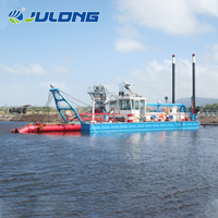 Drague à aspiration hydraulique pour l'extraction du sable, le désassainissement des rivières, le dragage des ports et la remise en état des terres
