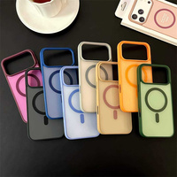 Étui de téléphone portable en TPU de couleur bonbon, toucher contrasté, magnétique, antichoc, boîte d'emballage, anti-rayures pour iPhone 18Promax