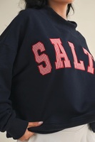 Sweat à capuche surdimensionné en coton pour femme, brodé sur mesure, col rond, tricoté, design de créateur, ensemble unisexe, personnalisation avec logo