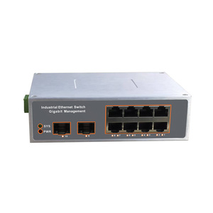 Switch PoE Gigabit industriel géré, 8 ports <span class=keywords><strong>RJ45</strong></span>, 2 emplacements SFP, montage sur <span class=keywords><strong>rail</strong></span> <span class=keywords><strong>DIN</strong></span> L2 avec SNMP et QoS pour caméra IP CCTV - Product Image 2