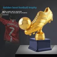 Trophée de football en plastique JIATAO - Récompense personnalisable pour événements commémoratifs