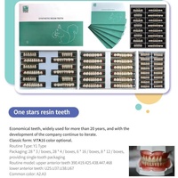 Gigi Tiruan Resin Akrilik Sintetis 2 Lapis Grosir Satu Set Lengkap untuk Restorasi Gigi Lepas Pasang dengan Sertifikasi CE
