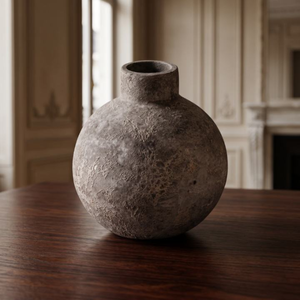 Este florero minimalista de terracota esmaltada, hecho con arcilla vintage, es perfecto para arreglos florales y decoración del hogar atemporal. - Product Image 3