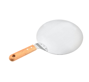 Pelle à pizza ronde de 12 pouces avec manche en bois pour un transfert facile de la pizza / Qualité commerciale pour la pâtisserie et la pizzeria - Product Image 2