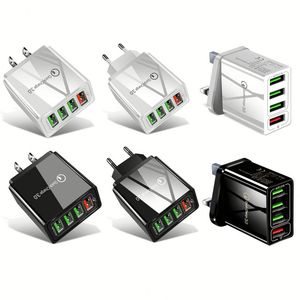 Original Fast Charging <b>USB</b> <b>Adapter</b> Cable 4 Ports EU US <b>Plug</b> Mobile Phone Wall Charger for Mobile Phones Travel <b>Usb</b> Charger - Product Image 1