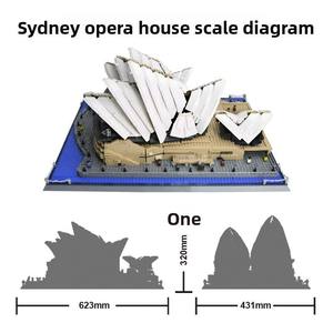 8210 Sydney Opera House Large-Scale Street View Series ABS <b>Plastic</b> Building <b>Blocks</b> Multifunctional Creative Assembly - Product Image 4