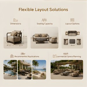 Muebles tejidos de cuerda para exteriores de jardín profesional Comedor Exlusiv Wickes Muebles de jardín - Product Image 5
