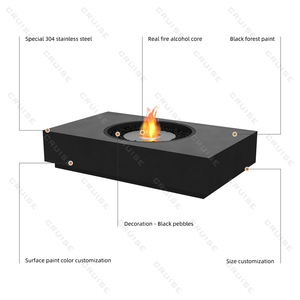 Foyer autoportant d'extérieur CRUISE 1250-750-300mm Campfire Villa Gril détachable Cheminée pour gaz bois pour cuisine <span class=keywords><strong>en</strong></span> plein air - Product Image 6