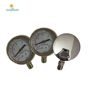 New world online shopping high efficient and convenient stainless steel pressure gauge