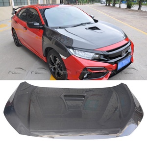 Cubierta de Capó de Motor de Fibra de Carbono Tipo TR para Honda Civic 10ª Gen Si Modelos 2016+ Incluye Tornillos - Product Image 3