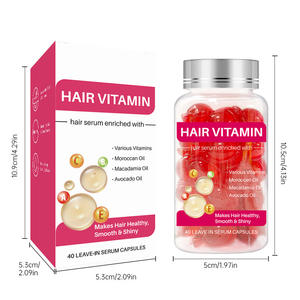 Capsules de sérum d'huile de croissance de cheveux naturelle de marque privée en gros d'usine capsules de vitamines de cheveux pour hommes et femmes - Product Image 1