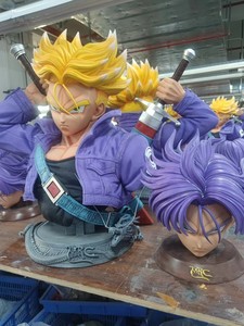 Figura de Acción de Resina de Son Goku DBZ GK Trunks, Tamaño Real 1:1, 90 cm, Resina Polystone, Guerrero del Futuro, para Exhibición y Colección - Product Image 1