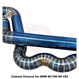 ระบบท่อไอเสียแบบ Catback วาล์วควบคุมความยาวเท่ากัน Vortex Blue Titanium สำหรับ BMW M3 F80 M4 F82 F83 S55 3.0T ปี 2014-2020 ติดตั้งได้โดยตรง ปรับแต่งได้ - Product Image 5