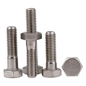 DIN931 DIN933 Hex <span class=keywords><strong>Bolt</strong></span> สแตนเลส A4-70 Hex <span class=keywords><strong>Bolt</strong></span> M6-10mm-150mm - Product Image 4