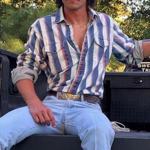 Camicette da <span class=keywords><strong>uomo</strong></span> da Cowboy occidentali all'ingrosso camicette Casual <span class=keywords><strong>a</strong></span> <span class=keywords><strong>righe</strong></span> con bottone <span class=keywords><strong>a</strong></span> maniche lunghe con tasche - Product Image 3