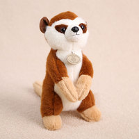 Peluche Lémur aux Grands Yeux, Jouet en Peluche à Longue Queue, Poupée de la Forêt et du Zoo