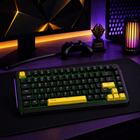 Clavier mécanique de jeu FIFINE GK2 75% avec éclairage RGB, clavier filaire à commutation à chaud, macros programmables pour ordinateur de bureau et ordinateur portable
