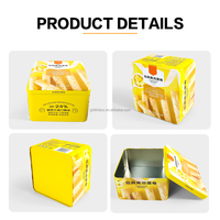 Boîte en fer blanc JYB pour commande en gros, de qualité alimentaire, pour rouleaux d'œufs, emballage festif pour snacks, grande boîte en fer blanc pour biscuits, cadeaux et rangement