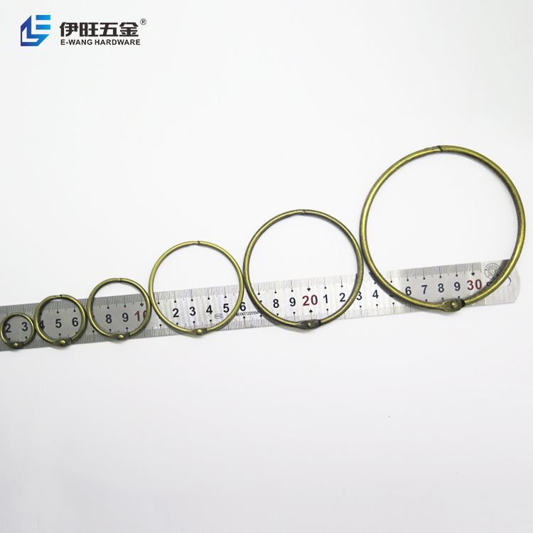 YIWANG бронзовые кольца для книг, металлические свободные кольца для блокнота