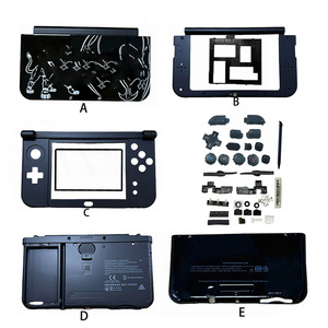 Nouveau pour 3DS XL/LL : Ensemble complet de boutons et coque noire pour 3DS LL - Product Image 1