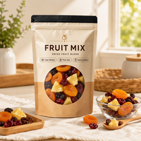 Sachet refermable de qualité alimentaire avec fenêtre transparente et fermeture éclair pour l'emballage de fruits secs et de snacks