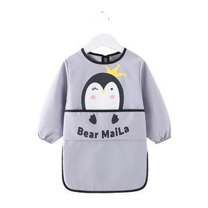 Vêtements de protection à manches longues pour enfants manger bavoir imperméable maternelle peinture Smock robe de dressage inversée pour l'<span class=keywords><strong>art</strong></span> - Product Image 3
