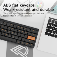Clavier mécanique USB AJAZZ NKL61, 61 touches, nouveau, à profil bas, interrupteurs remplaçables à chaud, RGB, filaire, ergonomique, pour PC, ordinateur portable, ordinateur de bureau