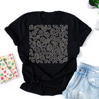 Transferts de strass thermocollants en cristal, motif cheerleading, pour t-shirt
