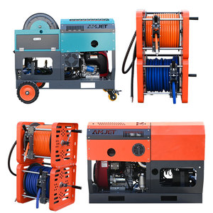 Carrete de <span class=keywords><strong>Manguera</strong></span> de Doble Cubierta AMJET 1/2 3/8 1/4, Carrete de <span class=keywords><strong>Manguera</strong></span> Industrial para Lavadoras de Alta Presión y Limpieza de Drenajes - Product Image 4