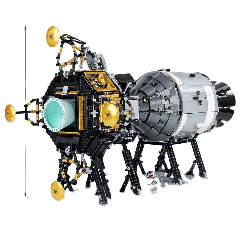 モールドキング21006クリエイティブシリーズアポロ11スターセットウォーズサターンVアポロ宇宙船互換26457ビルディングブロック1 EBEY