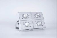 Projecteur LED COB extérieur haute puissance IP66 avec lentille en verre, angle de faisceau réglable, télécommande pour tunnels, rues et poteaux hauts