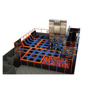 Parque <span class=keywords><strong>de</strong></span> Trampolines Estándar Europeo, Parque <span class=keywords><strong>de</strong></span> Aventuras Personalizado, Zona <span class=keywords><strong>de</strong></span> Juegos Interior con Tirolina y Circuito <span class=keywords><strong>de</strong></span> Obstáculos Ninja para Niños y Adultos - Product Image 5