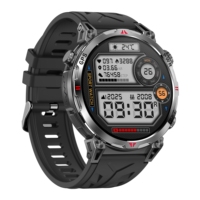 Montre connectée sportive robuste, étanche, avec GPS, longue autonomie de 10 jours, charge magnétique, bracelet en caoutchouc, pour hommes, 650 mAh