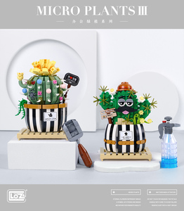 Pour <span class=keywords><strong>LOZ</strong></span> le plus populaire modèle de Cactus blocs de construction jouets de Construction éducatifs pour enfants 5-7 ans créatif nouvelles idées cadeaux - Product Image 4