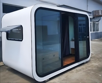 KT Moderne Acier Modulaire Double Chambre Sommeil Capsule Maison Pas Cher Espace Extérieur Capsule pour Hôtel Appartement Boutique Panneau Sandwich