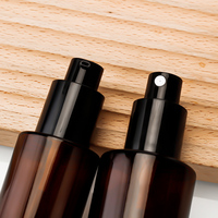 Nouveauté, flacon vaporisateur vide rectangulaire en verre ambré de 30ml 50ml 80ml 100ml 150ml, flacon de parfum pour la maison avec couvercle