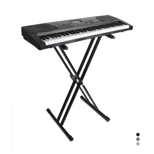 QA210 HEBIKUO Double X Style Adjustable Custom foldable keyboard stand