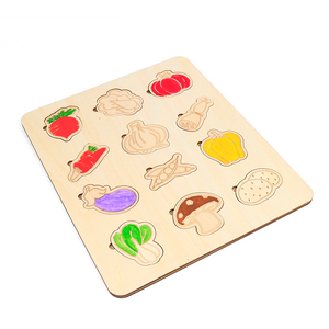 Creatology puzzle di legno per bambini educativi di legno animale e verdure - Product Image 1