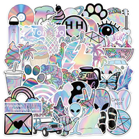 50 autocollants de dessins animés anime, imperméables, pour décorer ordinateur portable, tasse, skateboard, vélo, bagages, pour adolescents et adultes, autocollants en vinyle