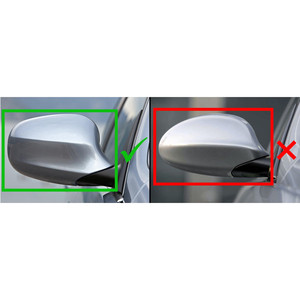 Jeu de capuchons de rétroviseurs style M pour BMW E81 / E82 / E87 / E88, noir brillant - Product Image 3