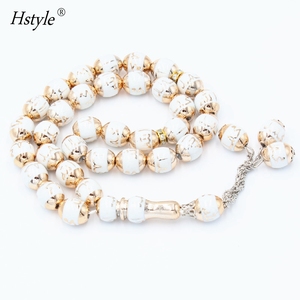 Regalo Musulmano Tasbih Islamico 33 Perle Rosario 14MM Preghiera Islamica Dhikr Misbaha con Immagine della Moschea Stampata al Laser HS357 - Product Image 4