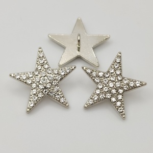 20Mm Hình Dạng Ngôi Sao Rhinestone Pha Lê Nút Thiết Kế Thời Trang Đồ Trang Sức Bạc Nút - Product Image 4