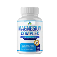 Capsules de magnésium citrate à marque privée, 1000 mg, avec zinc, calcium, vitamine D3 et thréonate de magnésium, pour la santé cérébrale