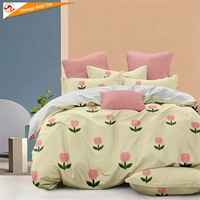 Parure de lit enfant en microfibre polyester/coton imprimée, 3/4 pièces, draps et couvre-lit pour écoliers, draps enfant, draps grands formats