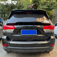 Accessoires de voiture HS becquet moyen ABS plastique arrière mi aile noir brillant arrière queue mi aile pour Jeep Grand Cherokee WK2 2013-2021