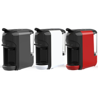 Machine à café automatique multi-capsules 4-en-1 compatible avec les capsules de petite taille, avec dosettes