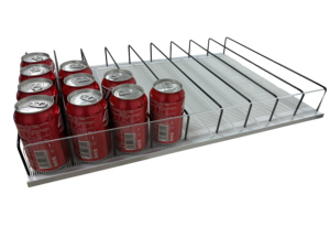 Étagère à rouleaux à alimentation par gravité en plastique, très vendue, pour bouteilles de boissons - Product Image 1