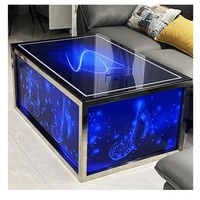 Meubles de bar commerciaux de luxe modernes personnalisés, table basse pour KTV, bar, club, salle de karaoké